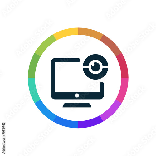 Modern Multicolored Icon