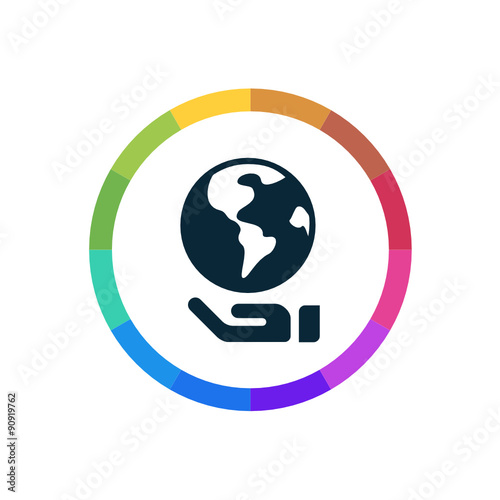Modern Multicolored Icon