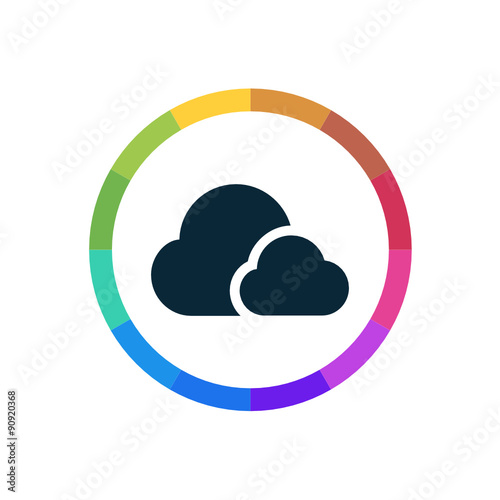 Modern Multicolored Icon
