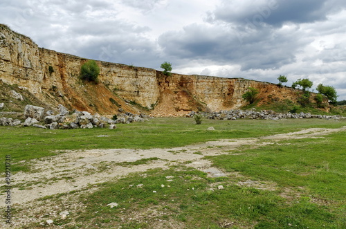 Abandoned stone-pit by Zavet town area, Bulgaria