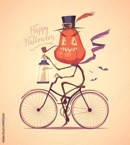Happy Halloween card \ background \ poster. Vector illustration. photo