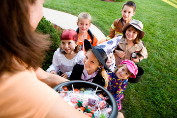 Halloween: Kids Excited to Trick Or Treat
