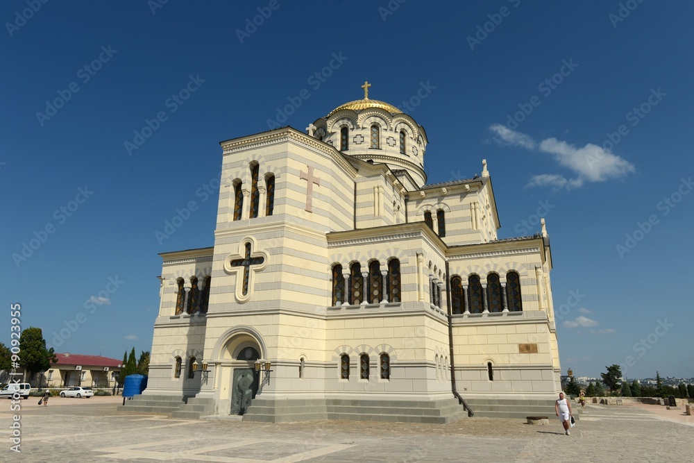 Chersonese, St. Vladimir's Cathedral. Ancient Greek Chersonesus Taurica near Sevastopol in Crimea
