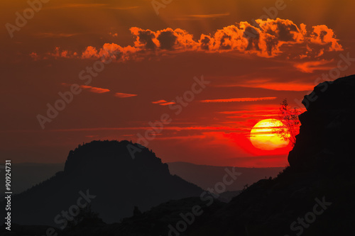 Photos Sunset in Schrammstein