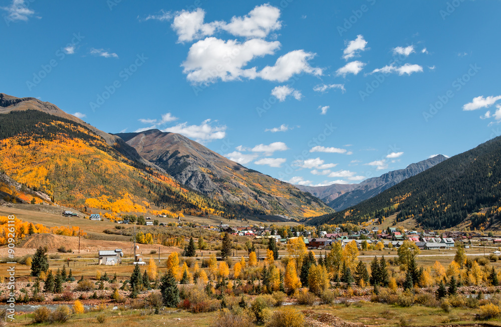 Silverton Colorado Landscape in Fall