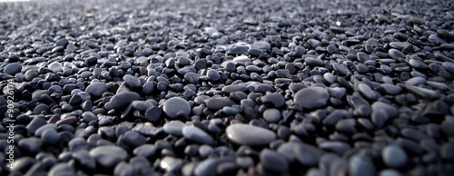 Schwarze Kieselsteine