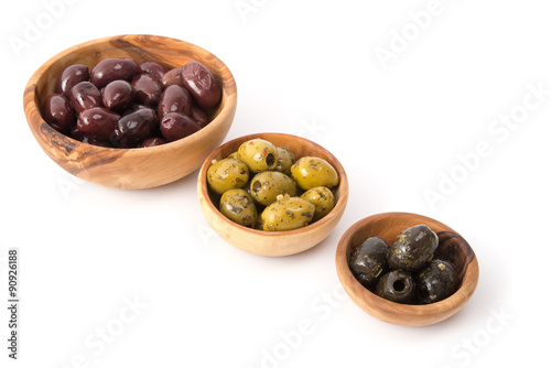Verschiedene Oliven