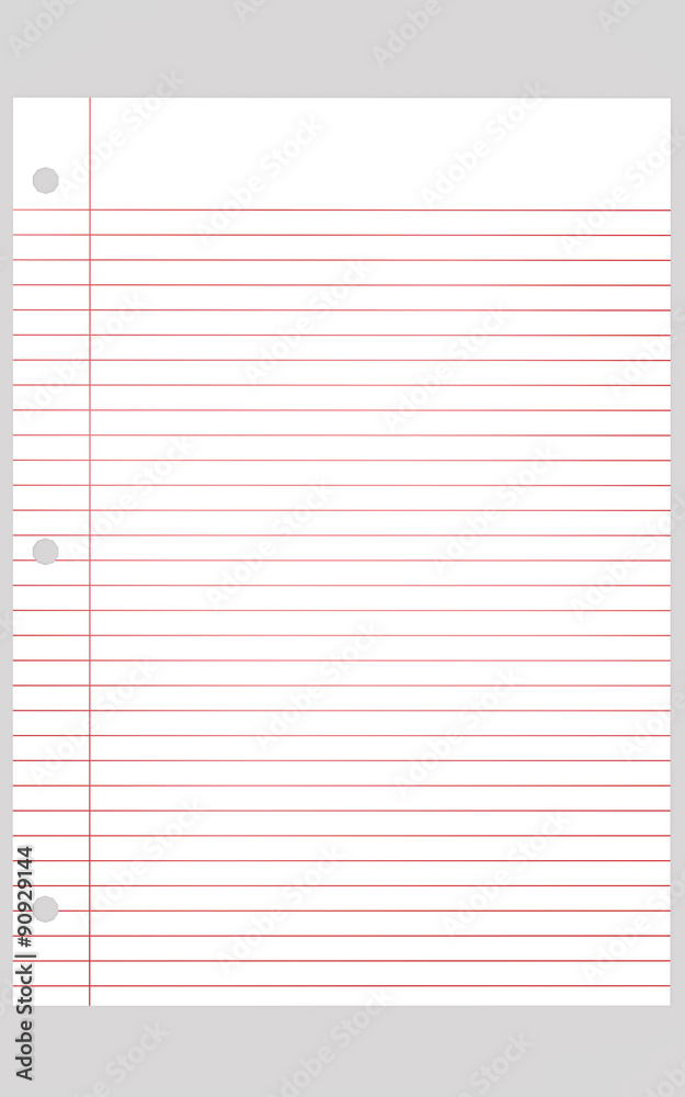 White paper with horizontal and a vertical red line High resolution image White paper with horizontal and a vertical red line High resolution image