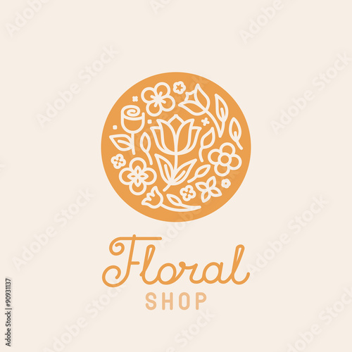 Vector simple and elegant logo design template