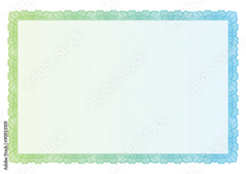 Vintage Certificate. Template diplomas, currency.