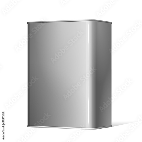 Realistic metal containers for motor oil
