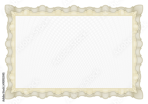 Vintage Certificate. Template diplomas, currency.
