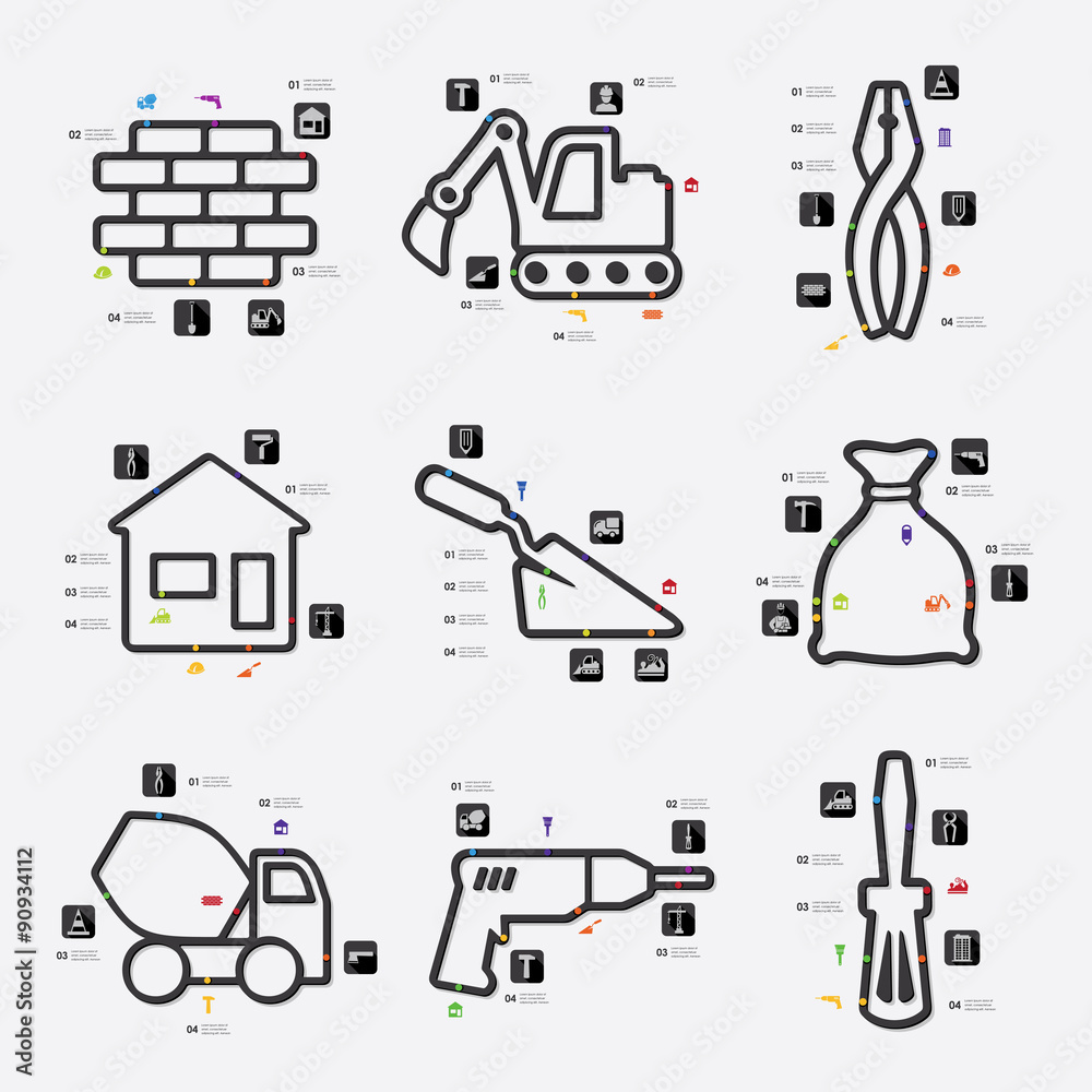 building infographic building infographic