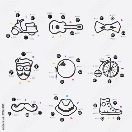 hipster infographic