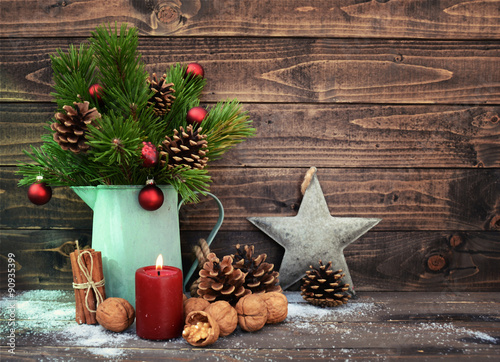 Grußkarte - Weihnachtsstrauß