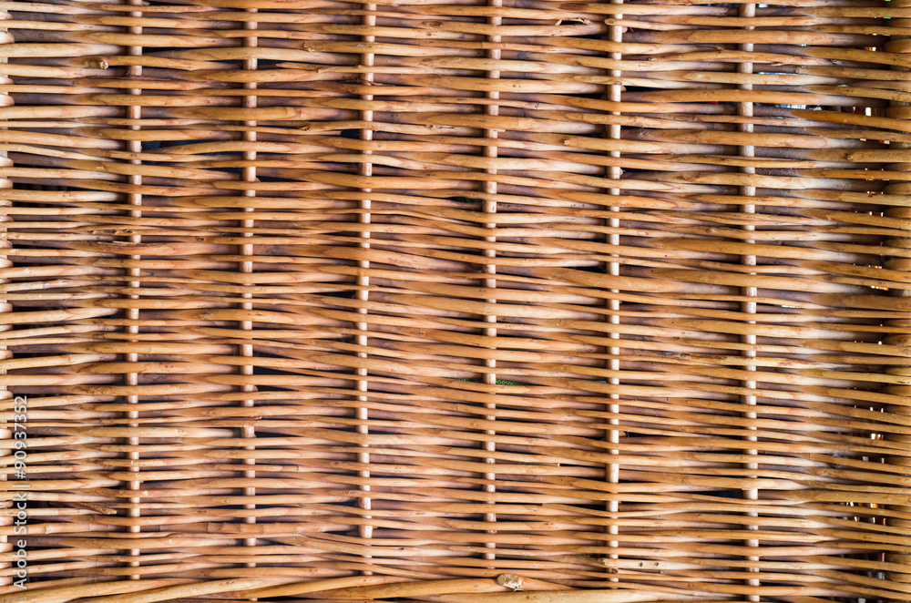 Close up of wicker (willow) chest Close up of wicker (willow) chest