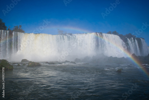 Famous Iguacu Waterfalls in South America