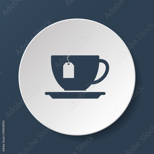 cup with tea bag icon