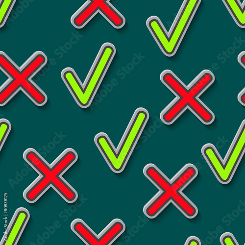 Pattern with checkmarks
