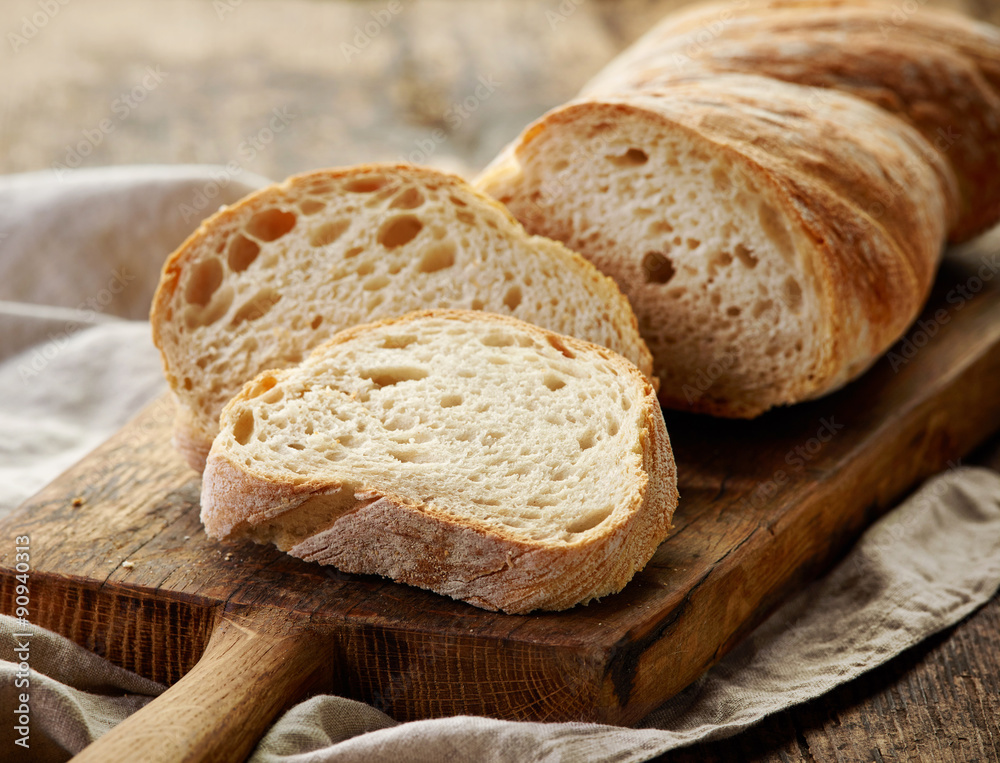 freshly baked ciabatta bread