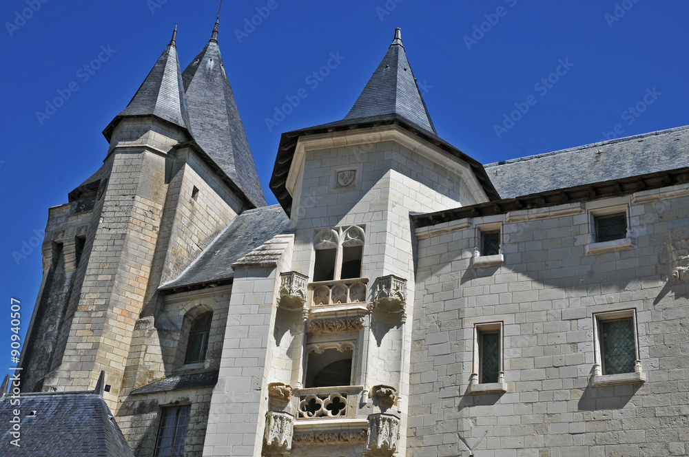 Obraz premium Il castello di Saumur - Loira, Francia