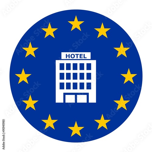 Hôtel dans un drapeau européen