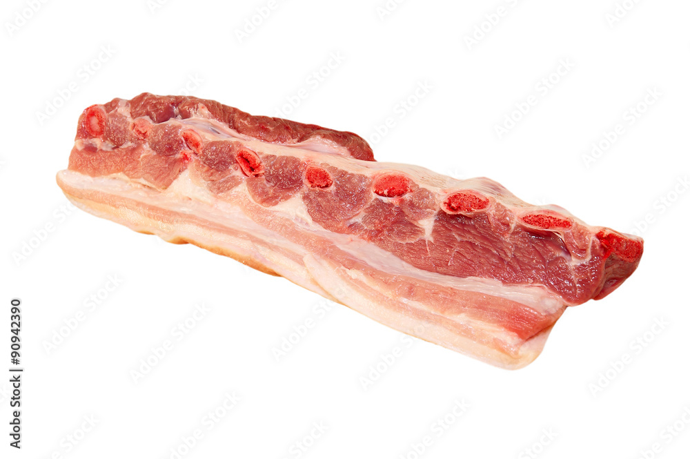 Raw pork ribs.Isolated. Raw pork ribs.Isolated.