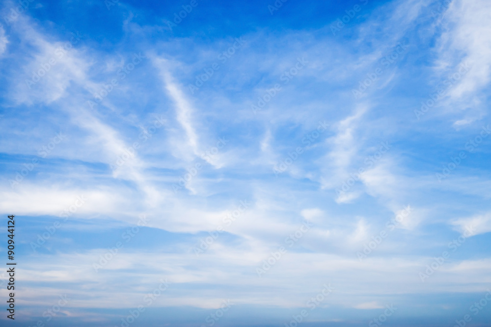 Altostratus and altocumulus. Blue sky and clouds Altostratus and altocumulus. Blue sky and clouds