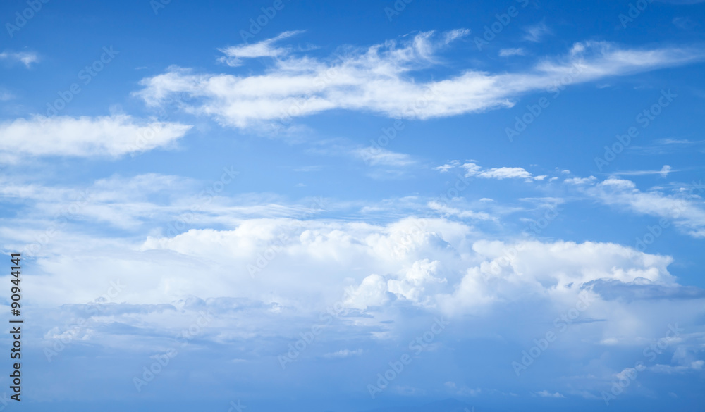 Blue sky with white clouds, abstract natural photo Blue sky with white clouds, abstract natural photo