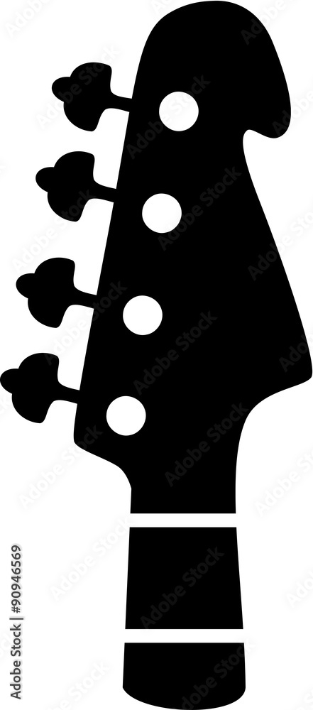 Fototapeta premium Electric guitar head