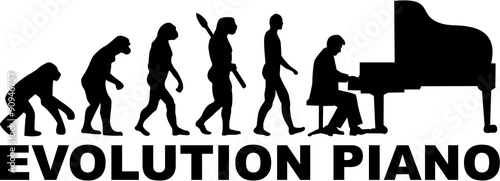 Evolution of a grand piano player
