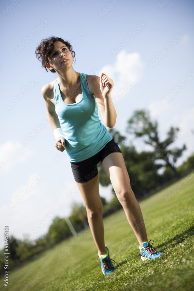 Training woman and healthy lifestyle Training woman and healthy lifestyle