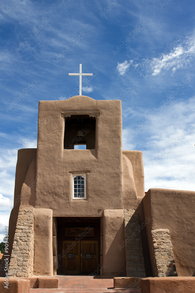 San Miguel Mission in Santa Fe, New Mexico, said to be the oldest church in continental USA