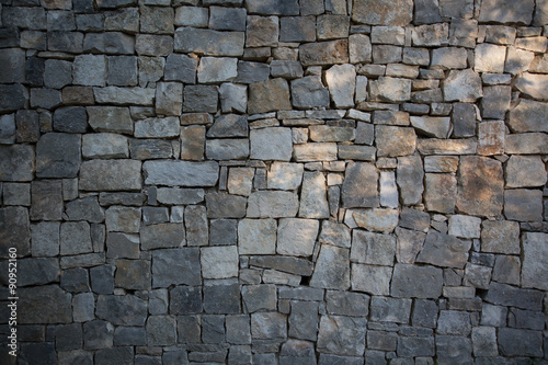 real stone wall