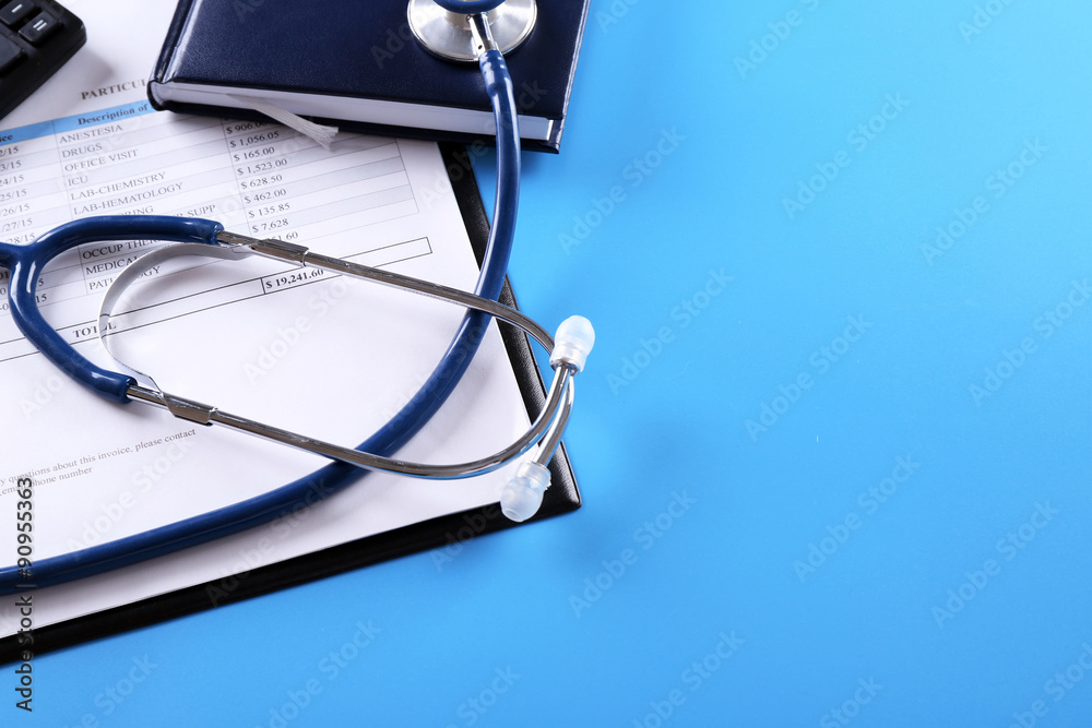Doctor workplace close up Doctor workplace close up