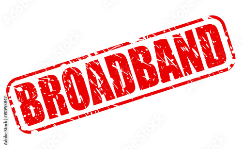 BROADBAND red stamp text