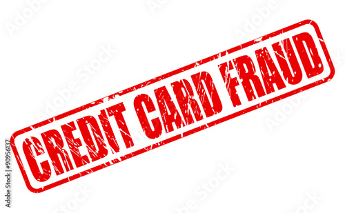 CREDIT CARD FRAUD red stamp text