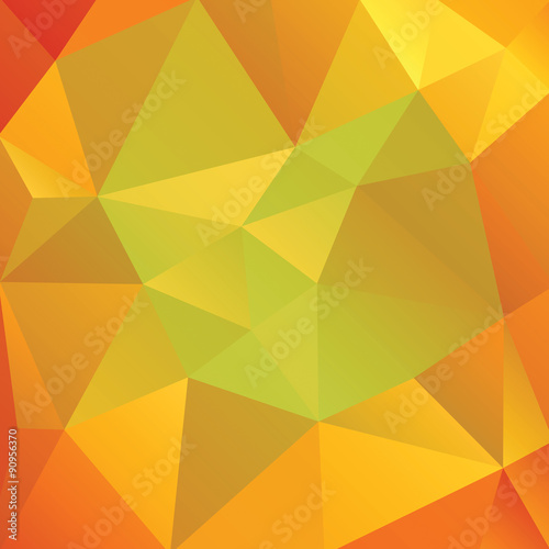 Abstract Fall Colors Triangles Illustration