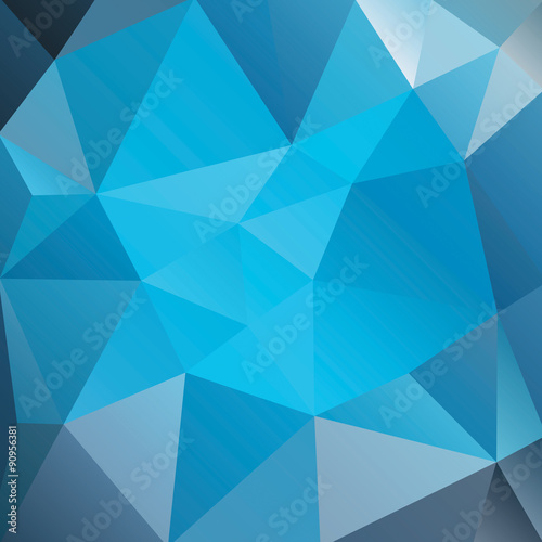 Abstract Blue Triangles Illustration