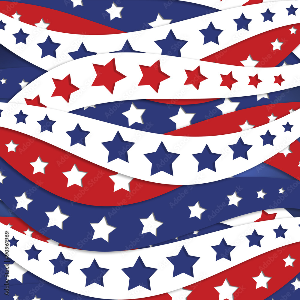 stars and stripes background. July 4th red white and blue background. Memorial day background