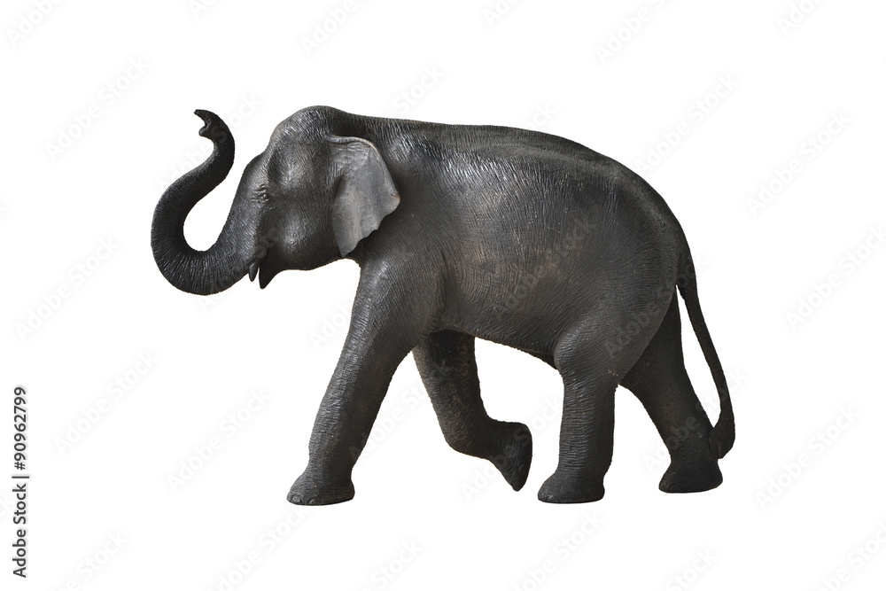 Obraz premium Wood elephant in action