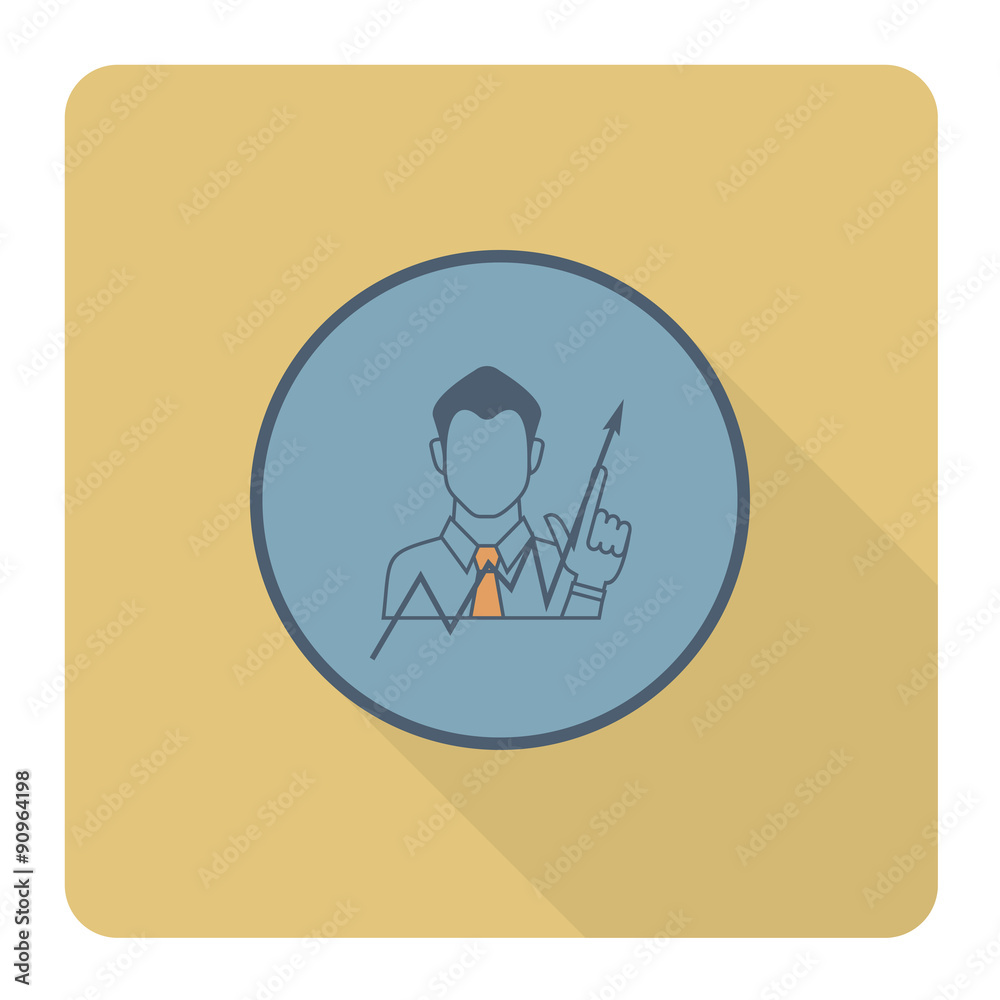 Business Graph with Hand Pointing Up Business Graph with Hand Pointing Up