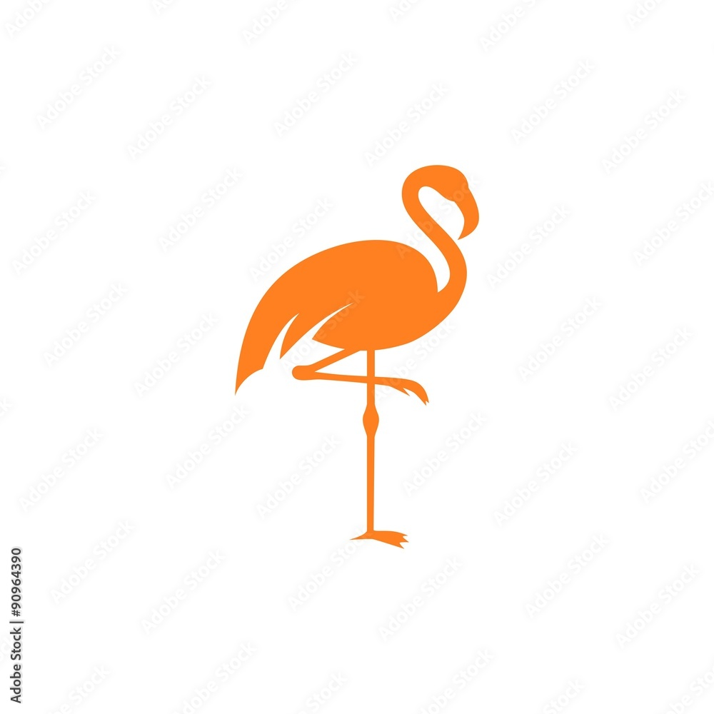 Naklejka premium Flamingo Logo Template