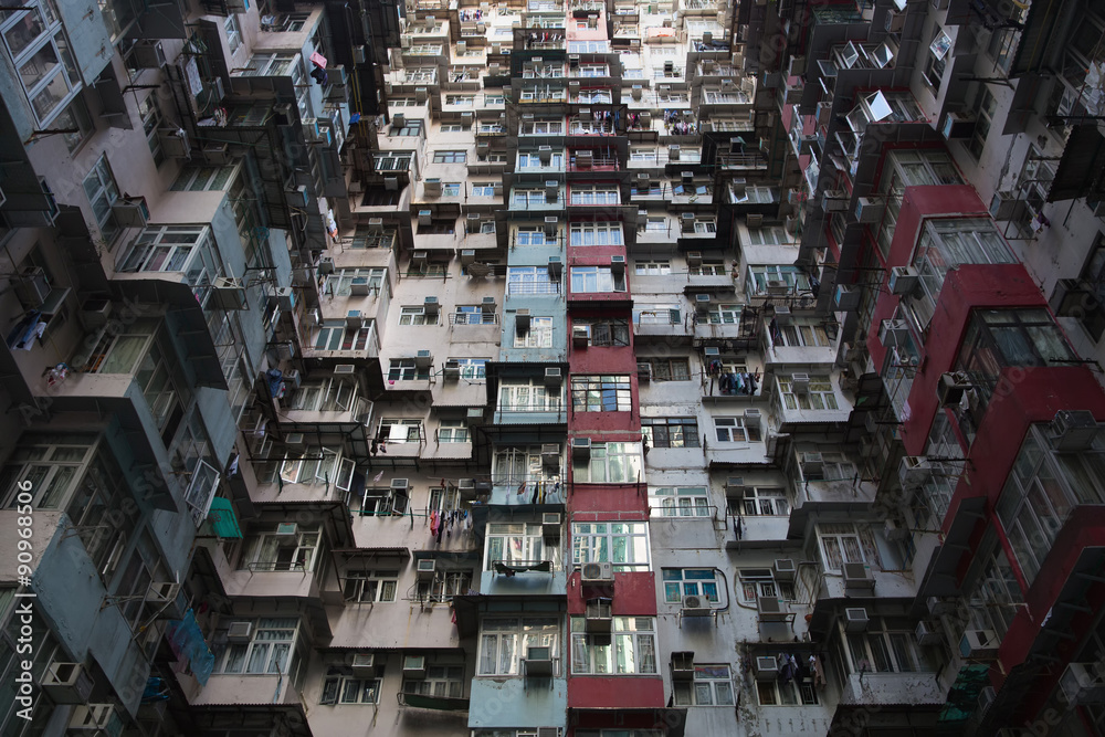 Old dense building at hong kong Old dense building at hong kong