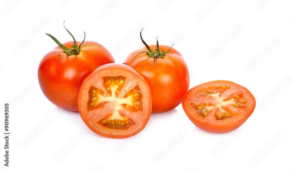 Fresh tomatoes isolated on white background Fresh tomatoes isolated on white background