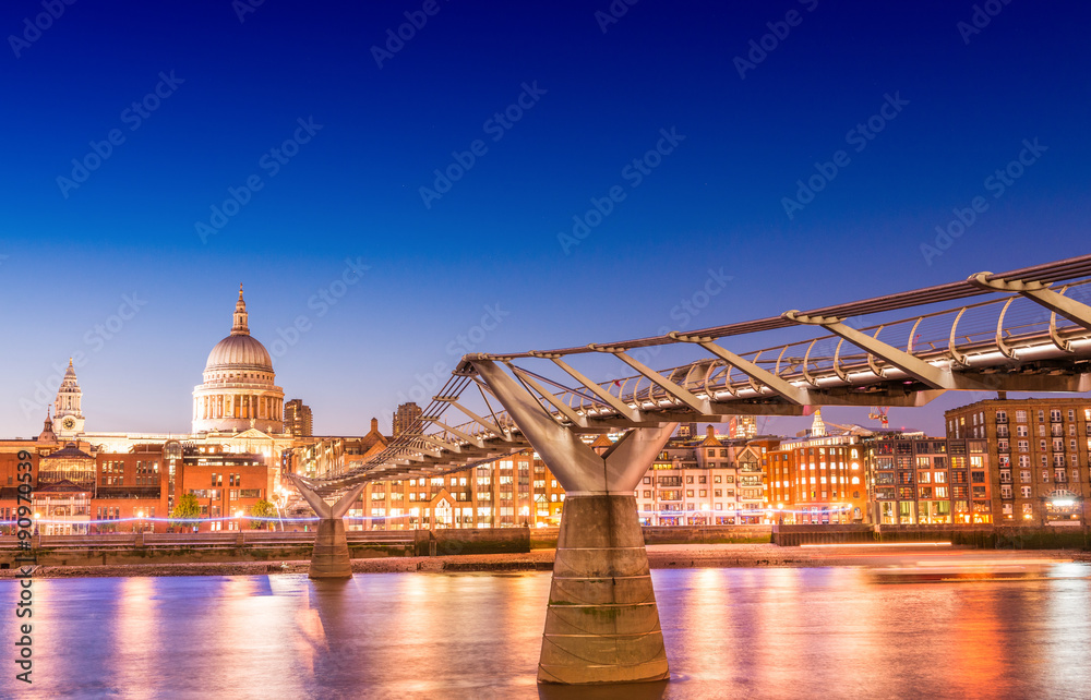 Magnificence of Millennium Bridge, London - UK