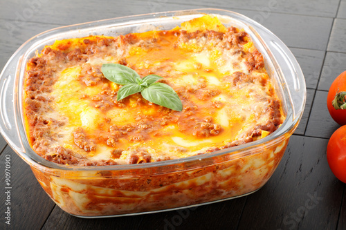 Lasagne with meat and bechamel
