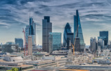 London City. Modern skyline of business district