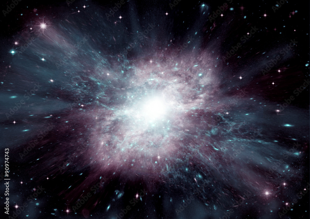 galaxy in a free space galaxy in a free space