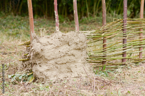 Wattle and daub traditional English building method